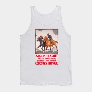 Horse Show, Aigle, Switzerland - Vintage Poster Art Tank Top